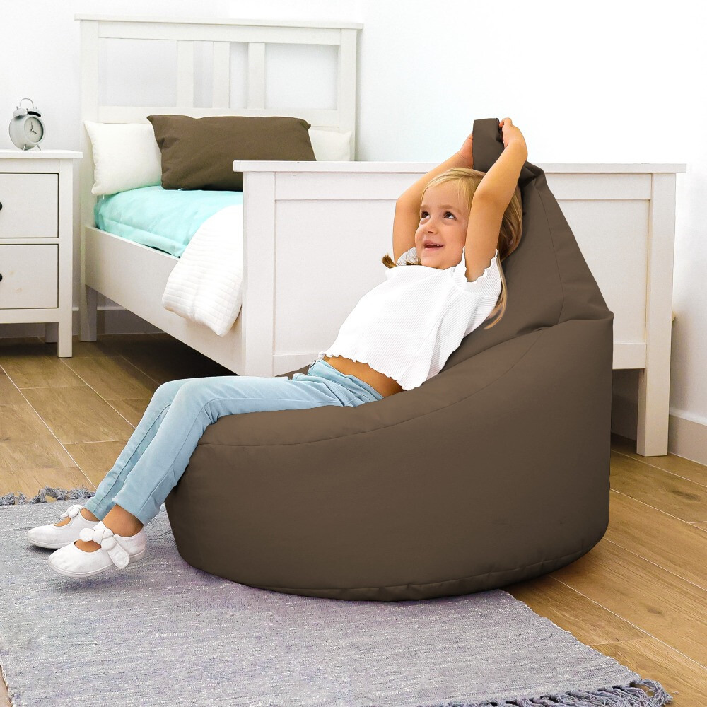 Pouf Poltrona Similpelle Marrone (1)