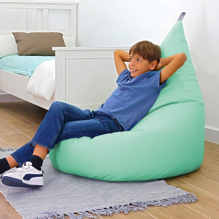 Pouf Poltrona Similpelle Menta (2)