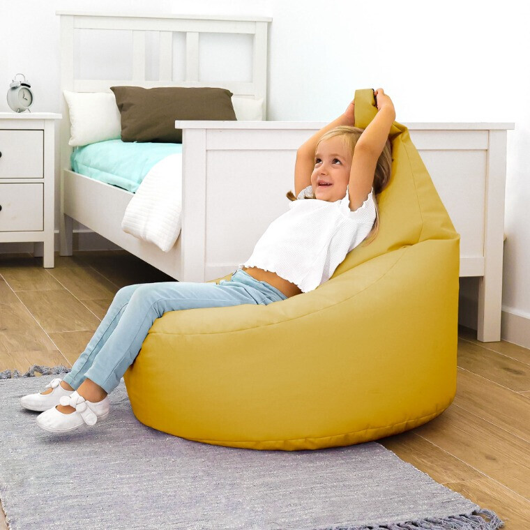 Pouf Poltrona Similpelle Senape (1)