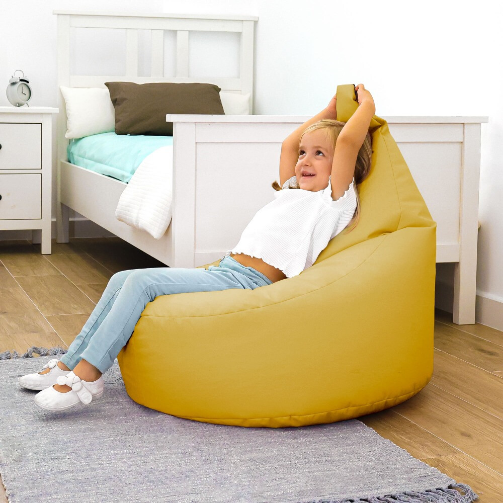 Pouf Poltrona Similpelle Senape (1)