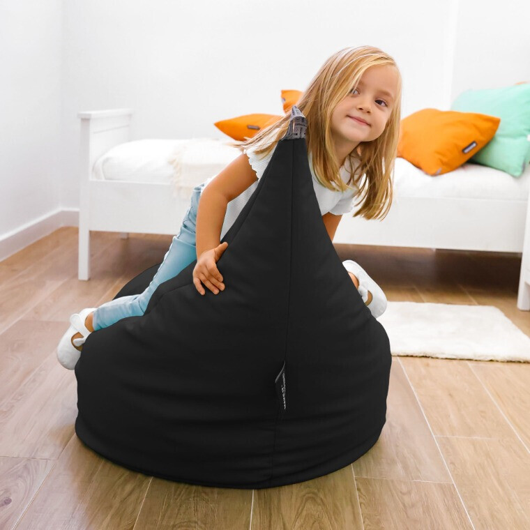 Pouf Poltrona Similpelle Nero (2)