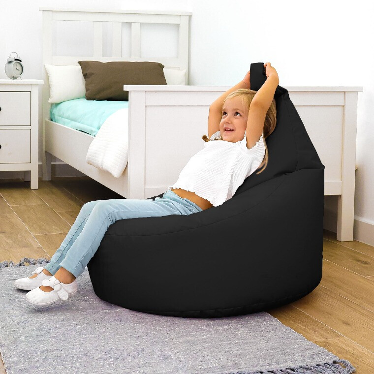 Pouf Poltrona Similpelle Nero (1)