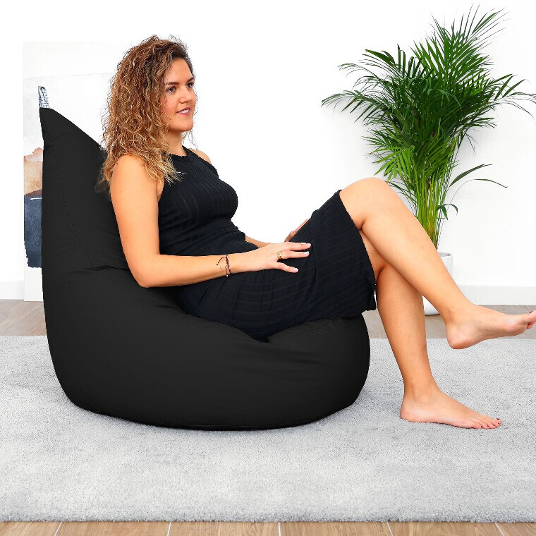 Pouf Poltrona Similpelle Nero (1)