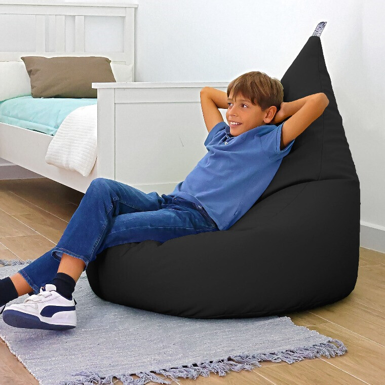 Pouf Poltrona Similpelle Nero (2)