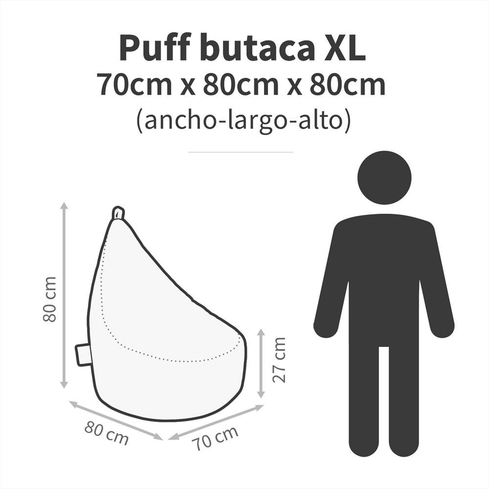 Puff Butaca Polipiel Exterior o Interior Rosa Happers (2)
