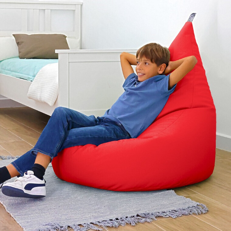 Pouf Poltrona Similpelle Rosso (2)