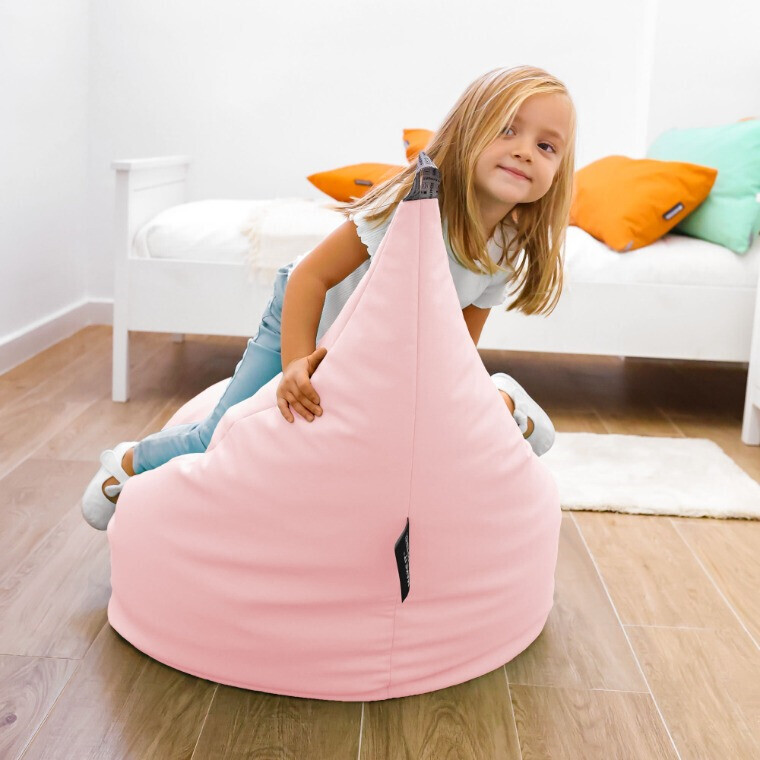 Pouf Poltrona Similpelle Rosa (2)