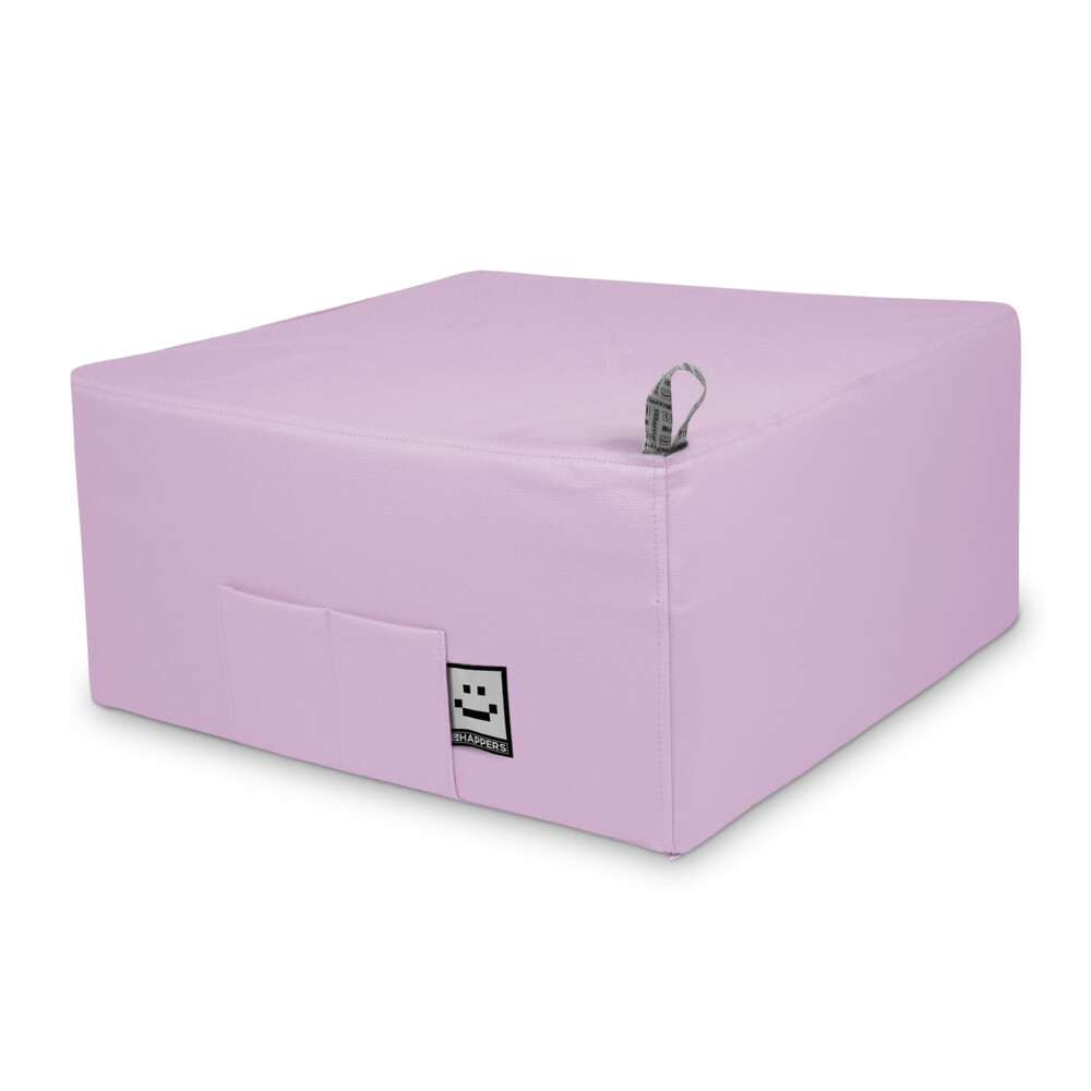 Puff Cama Individual para una persona Polipiel Lavanda Happers ()