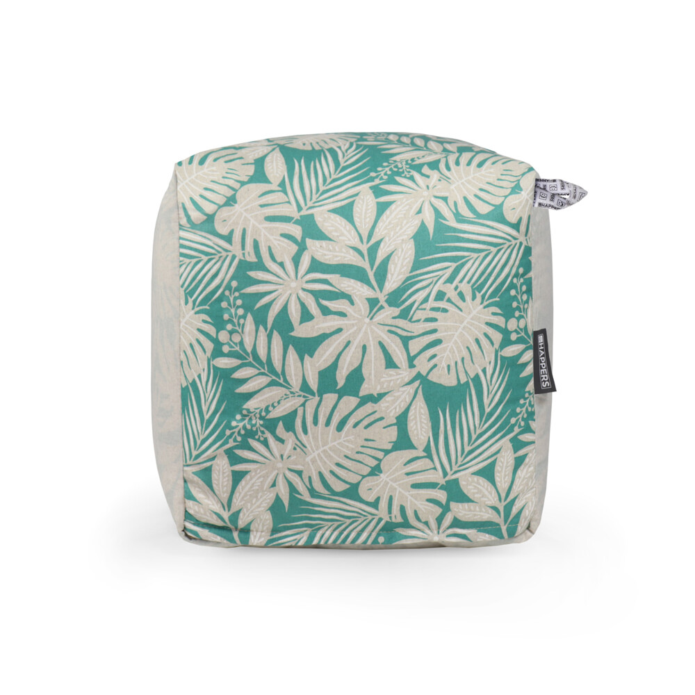 Puff Cuadrado Print Turquesa (1)