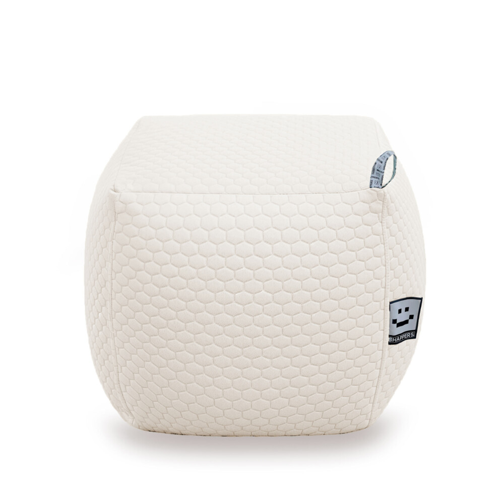 Pouf Quadrato Morgan Bianco ()