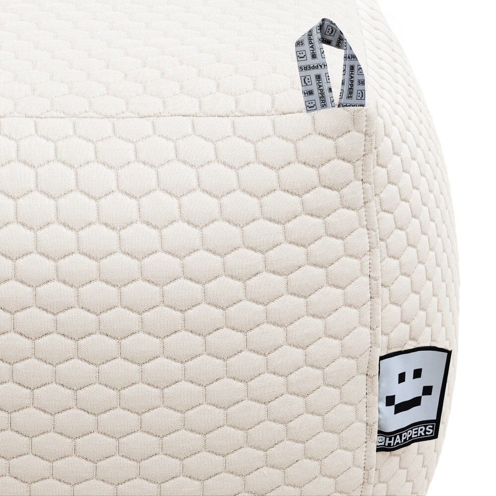 Pouf Quadrato Morgan Bianco (3)