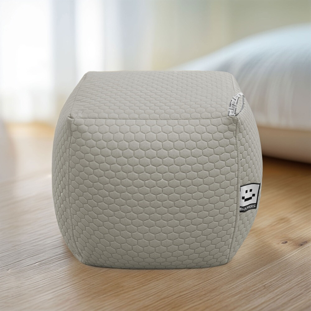 Pouf Quadrato Morgan Grigio Chiaro (2)