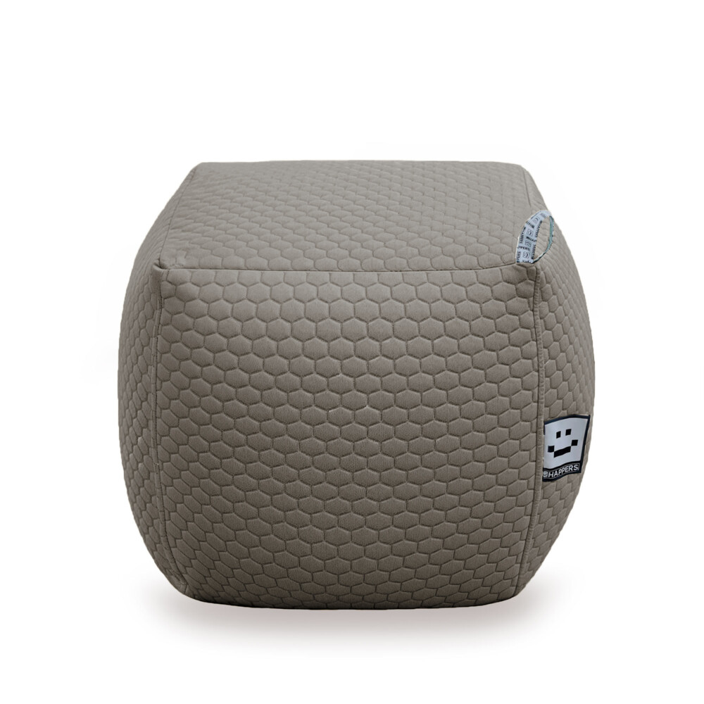 Pouf Quadrato Morgan Grigio ()