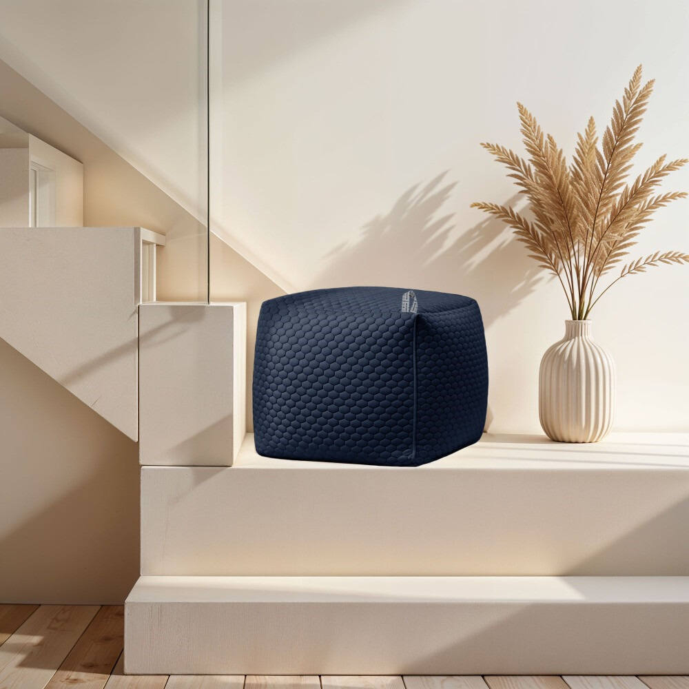 Pouf Quadrato Morgan Blu Intenso (6)