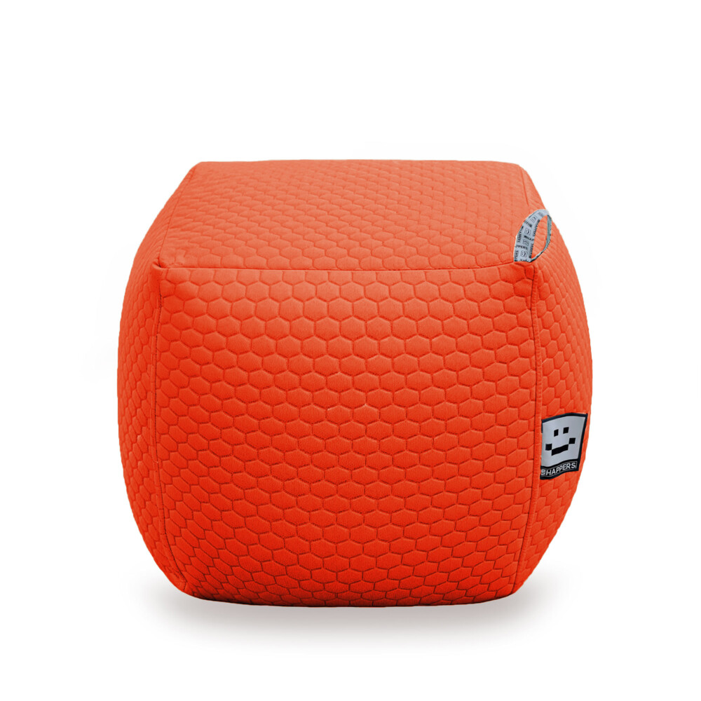 Pouf Quadrato Morgan Arancione ()