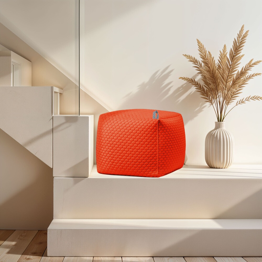 Pouf Quadrato Morgan Arancione (6)