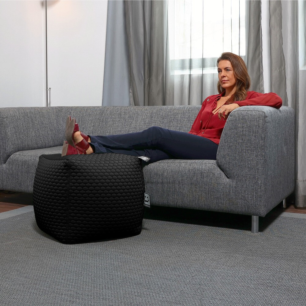 Pouf Quadrato Morgan Nero (4)