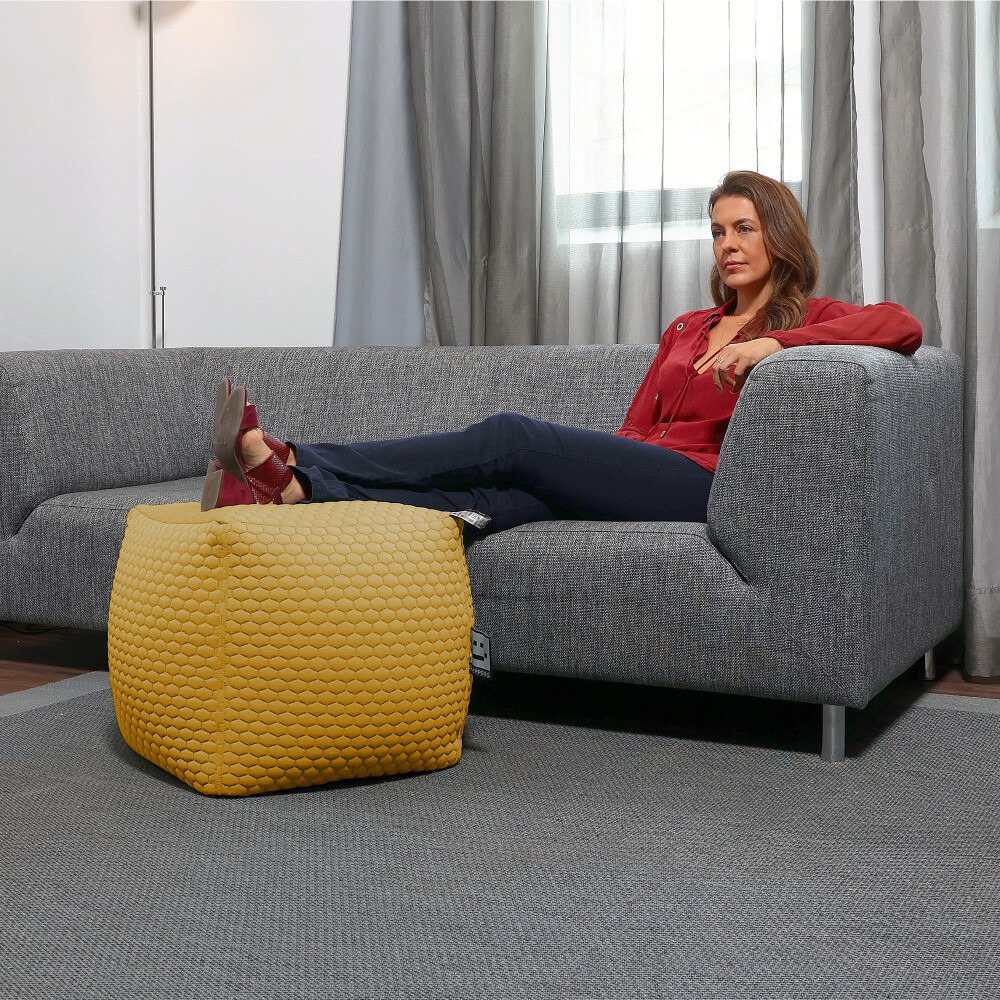 Pouf Quadrato Morgan Ocra (4)