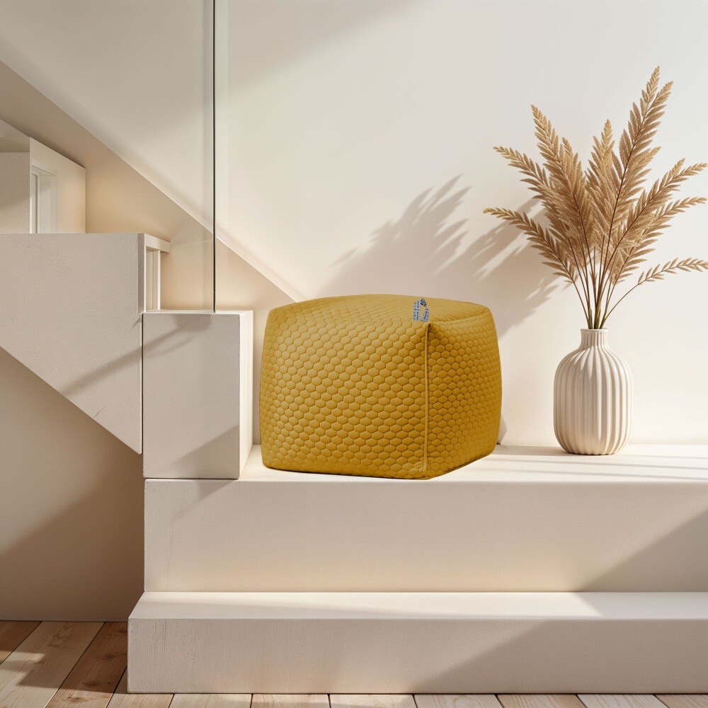 Pouf Quadrato Morgan Ocra (6)