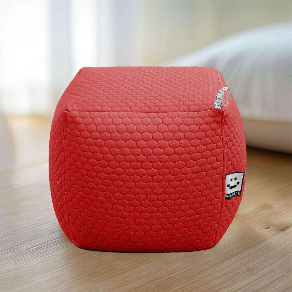 Pouf Quadrato Morgan Rosso (2)