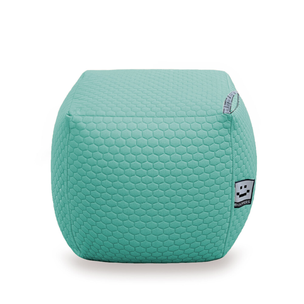Pouf Quadrato Morgan Turchese ()