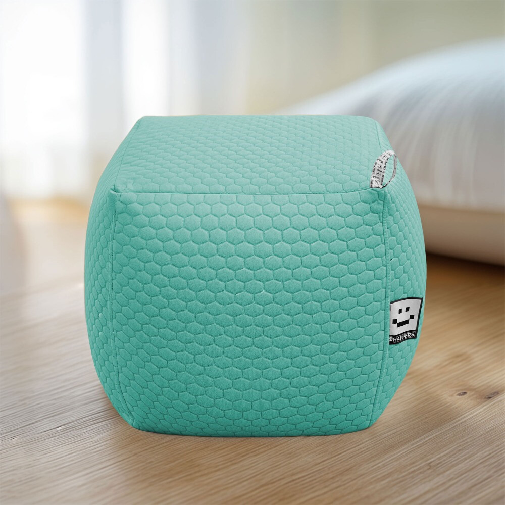 Pouf Quadrato Morgan Turchese (2)