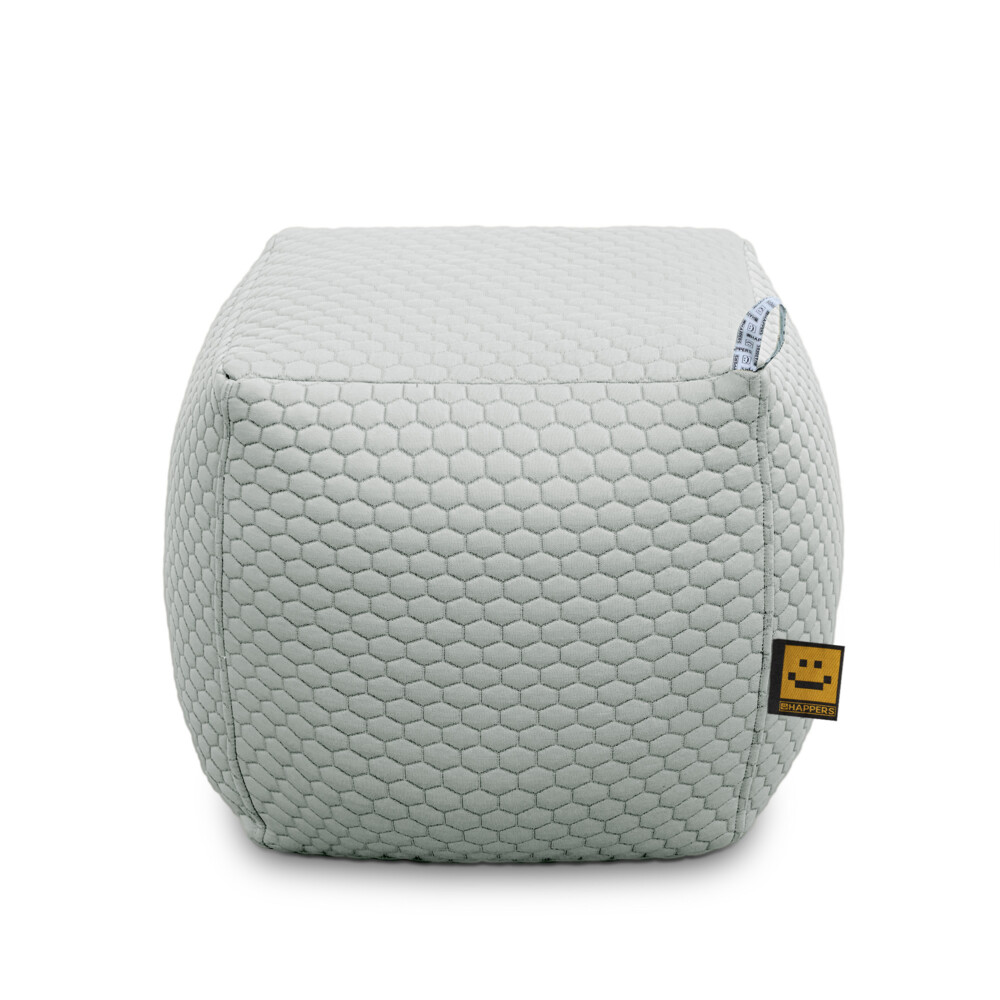 Pouf Quadrato Nita Grigio ()