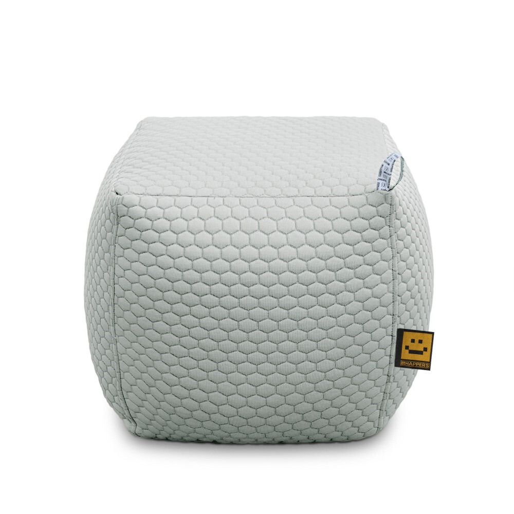 Pouf Quadrato Nita Grigio (2)