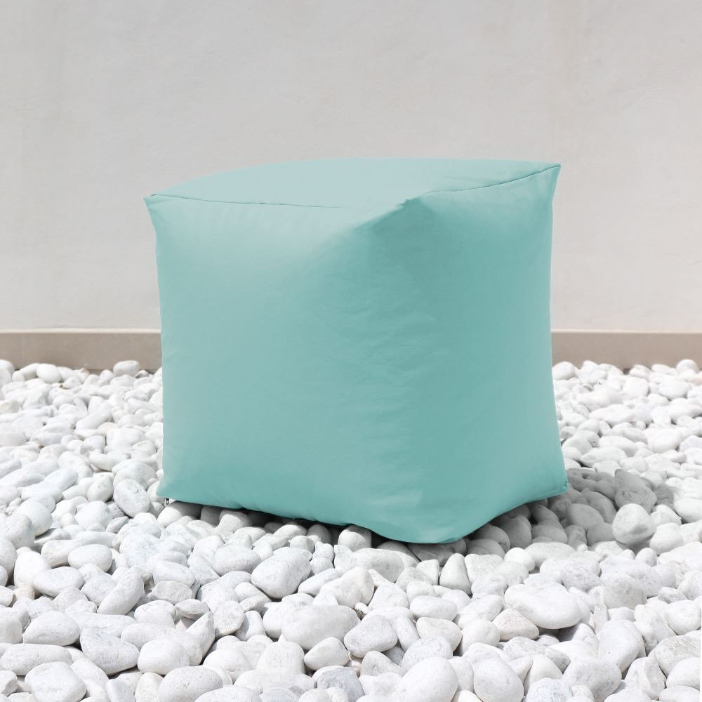Puff Cuadrado Polipiel Exterior Azul Cielo Happers (6)