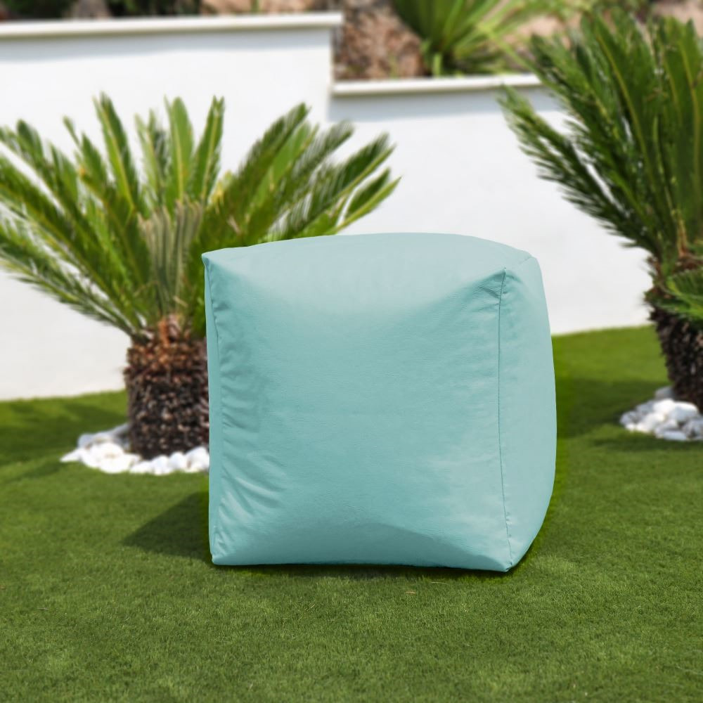 Puff Cuadrado Polipiel Exterior Azul Cielo Happers (5)