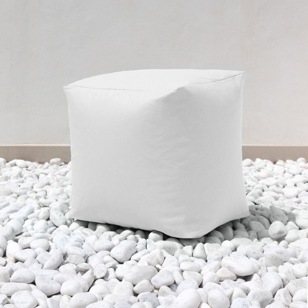 Puff Cuadrado Polipiel Exterior Blanco Happers (6)