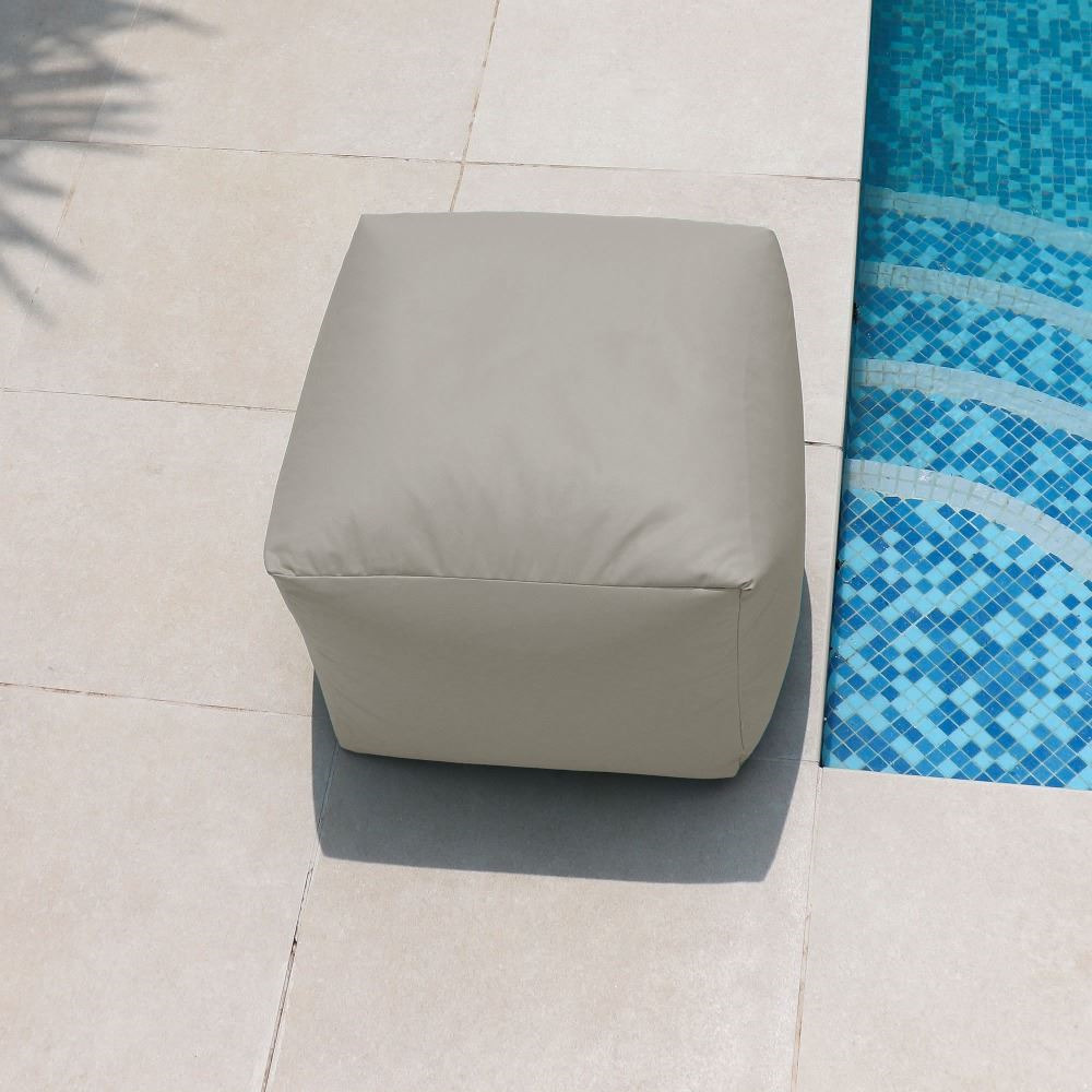 Puff Cuadrado Polipiel Exterior Gris Claro Happers (2)
