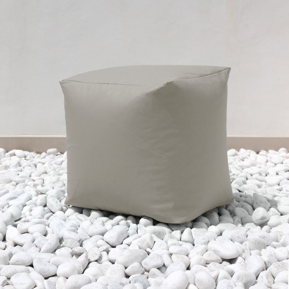 Puff Cuadrado Polipiel Exterior Gris Claro Happers (6)