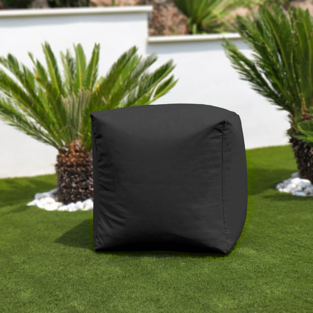 Puff Cuadrado Polipiel Exterior Negro Happers (5)