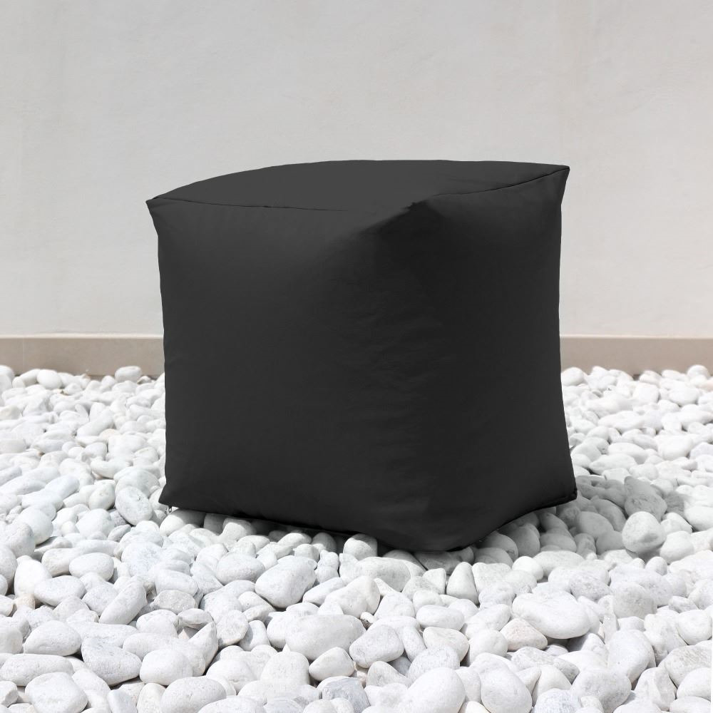 Puff Cuadrado Polipiel Exterior Negro Happers (6)