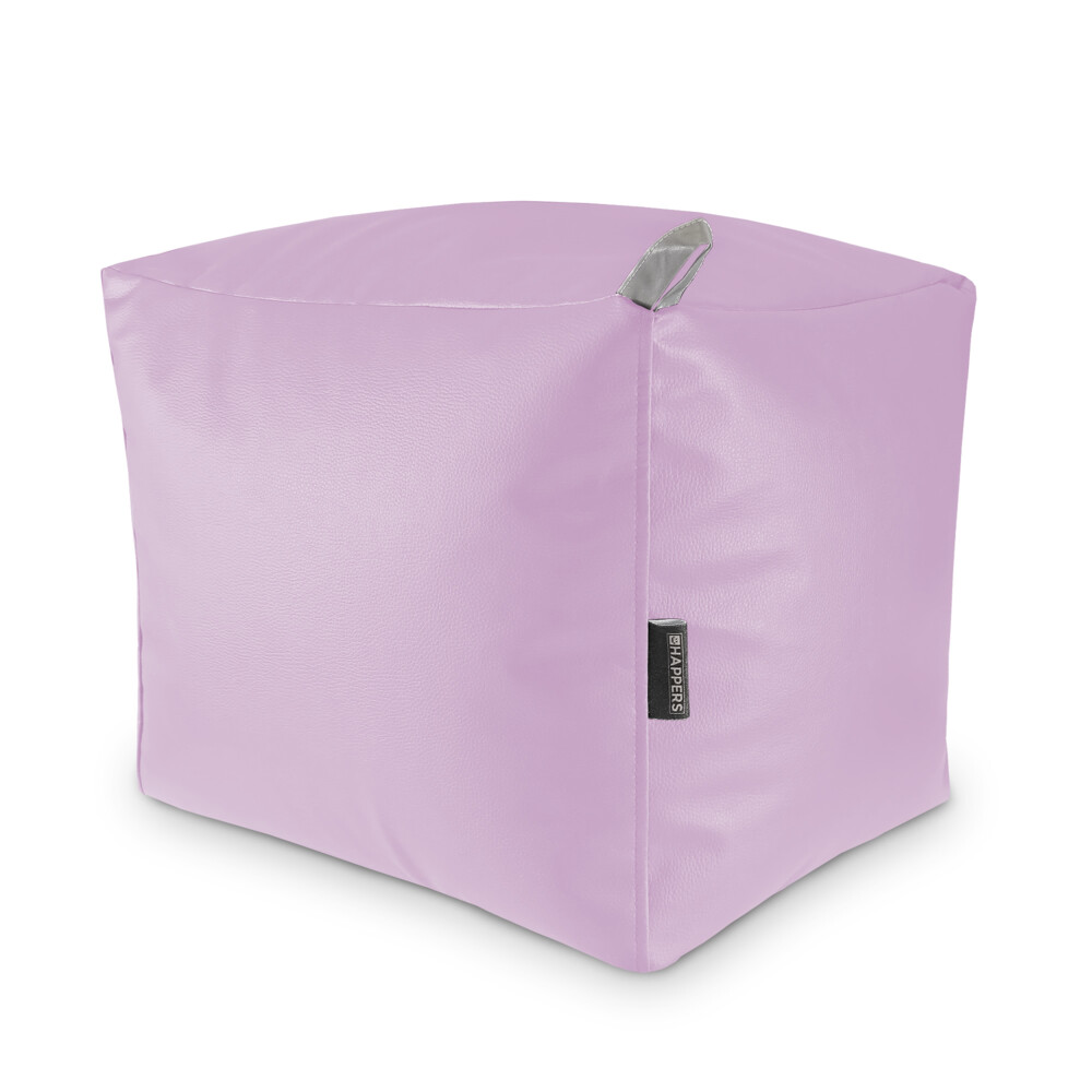 Puff Cuadrado Polipiel Indoor Malva Happers ()