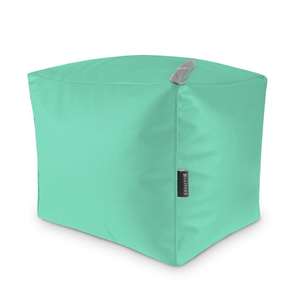 Puff Cuadrado Polipiel Indoor Menta Happers ()