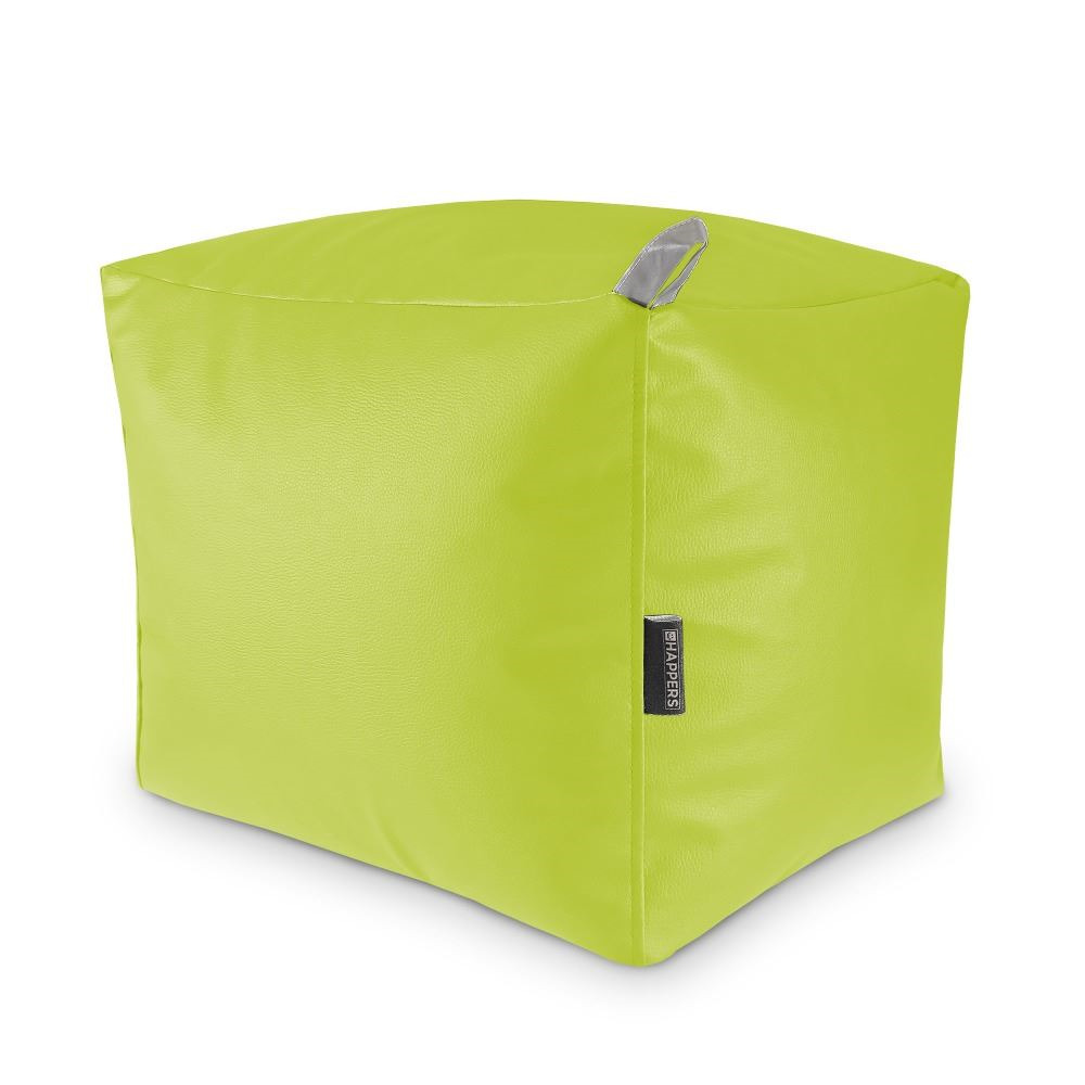 Puff Cuadrado Polipiel Indoor Verde Happers ()