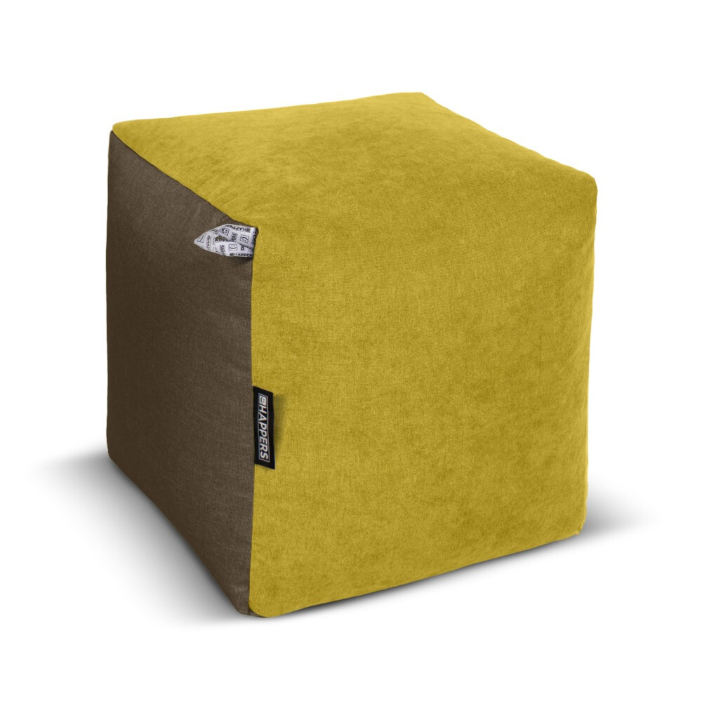 Puff Cuadrado Tex Amarillo (10)