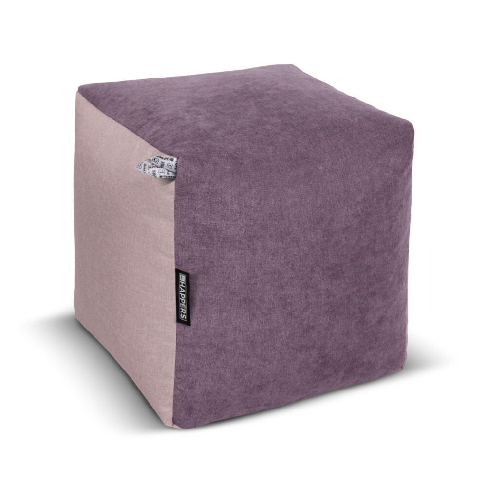 Puff Cuadrado Tex Morado (1)