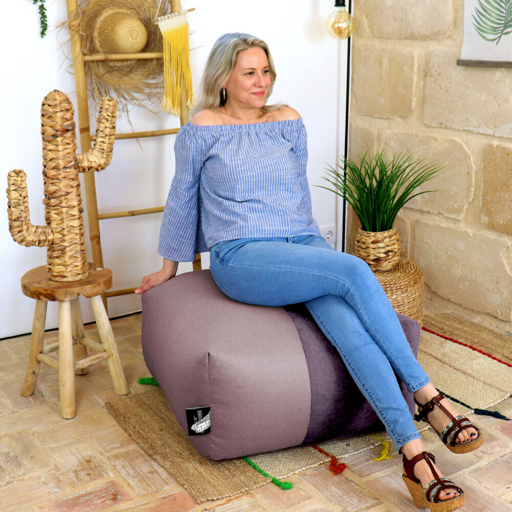 Puff Cuadrado XL Tex Morado (2)