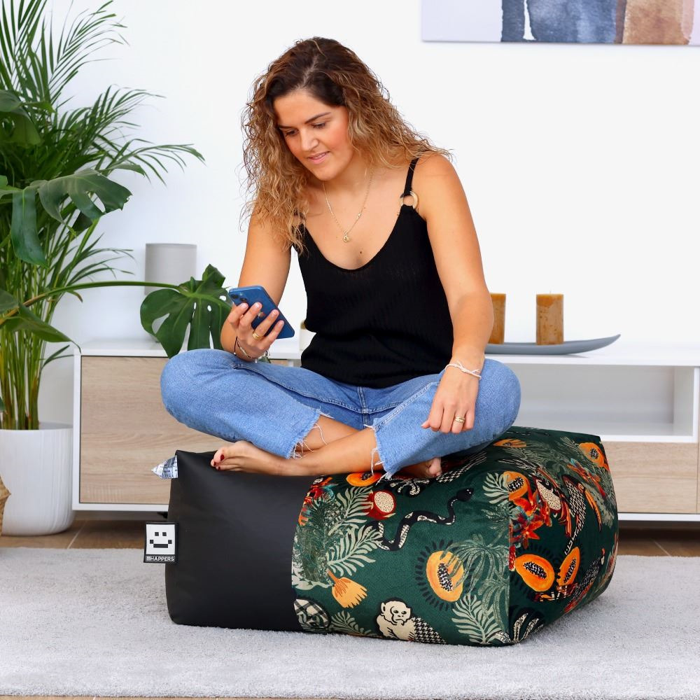 Pouf Quadrato XL Forest (1)