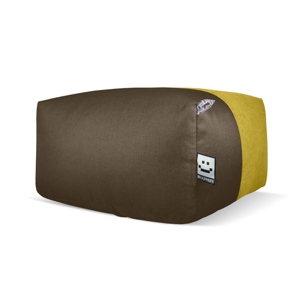 Puff Cuadrado XL Tex Amarillo ()