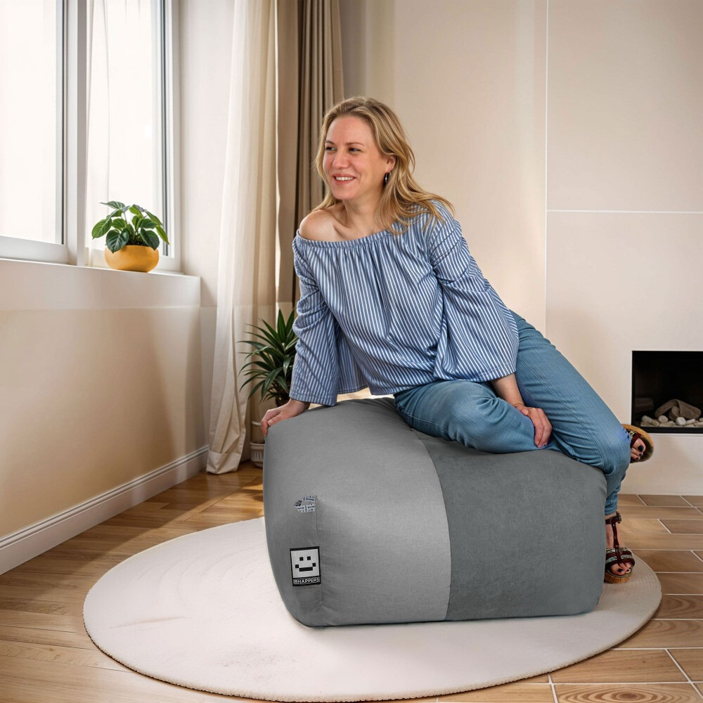 Puff Cuadrado XL Tex Gris (1)