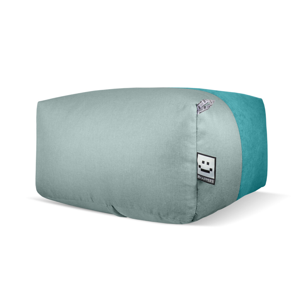 Puff Cuadrado XL Tex Turquesa (7)