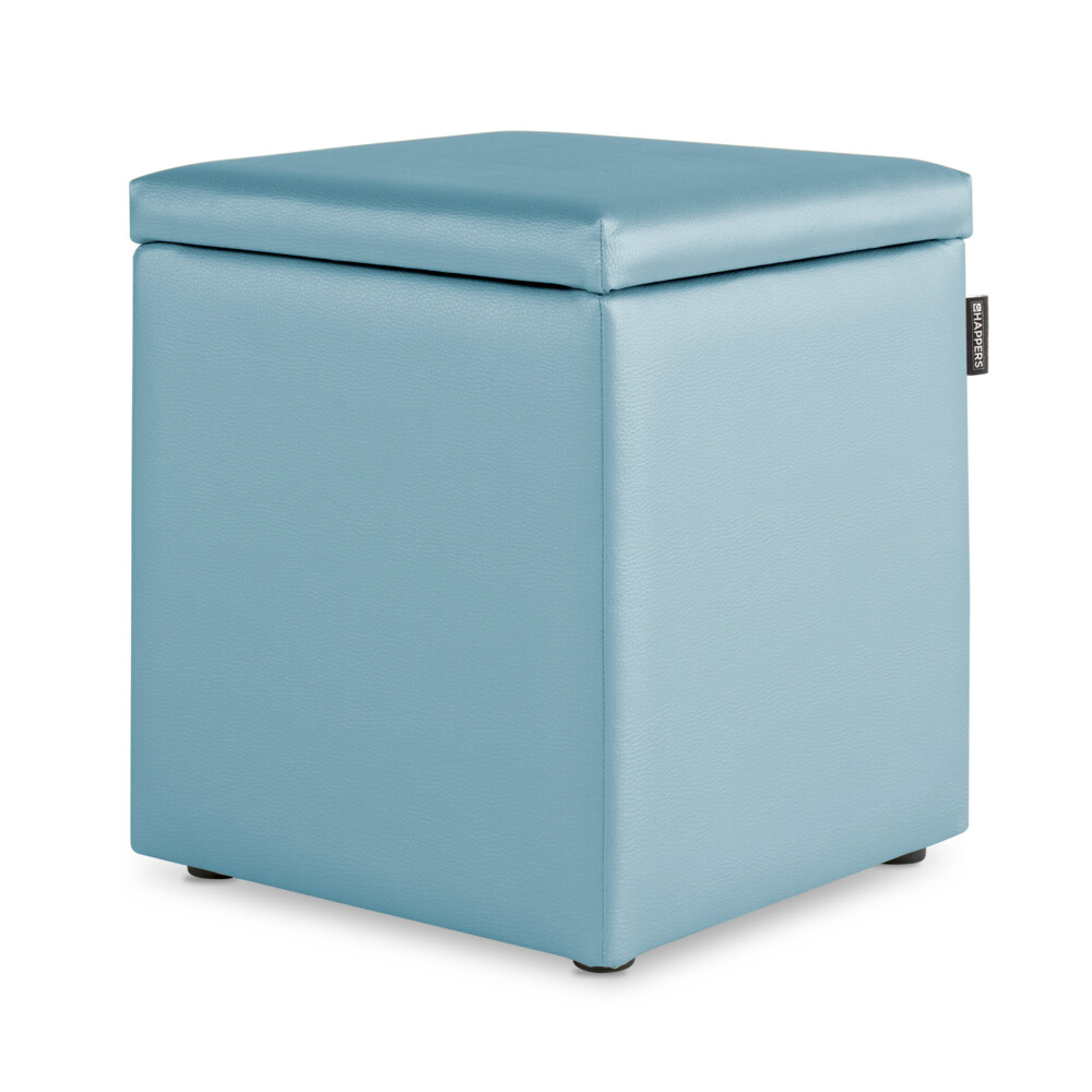 Puff Cubo Arcón Polipiel Celeste ()