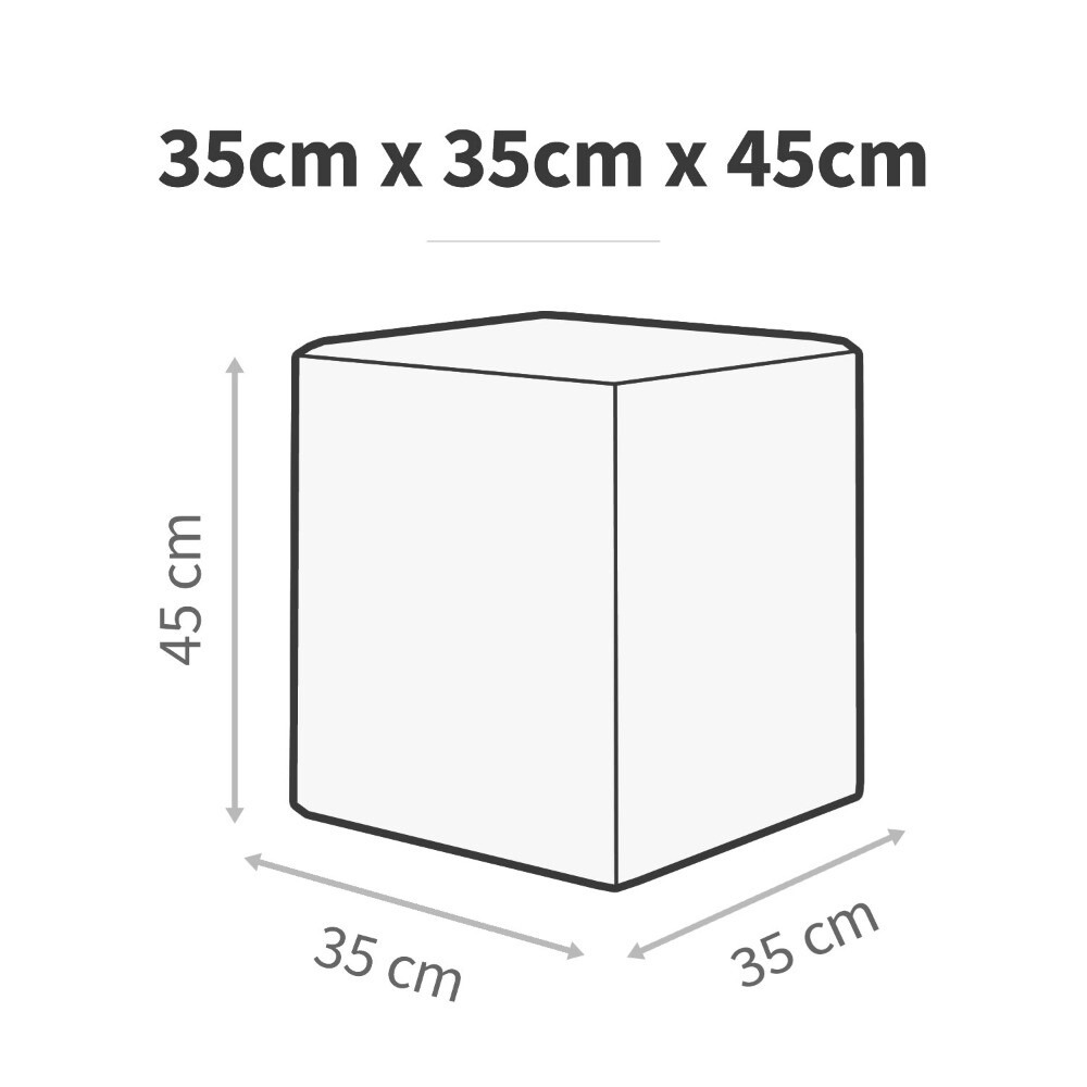 Puff Cubo Polipiel para Exterior o Interior Negro (4)