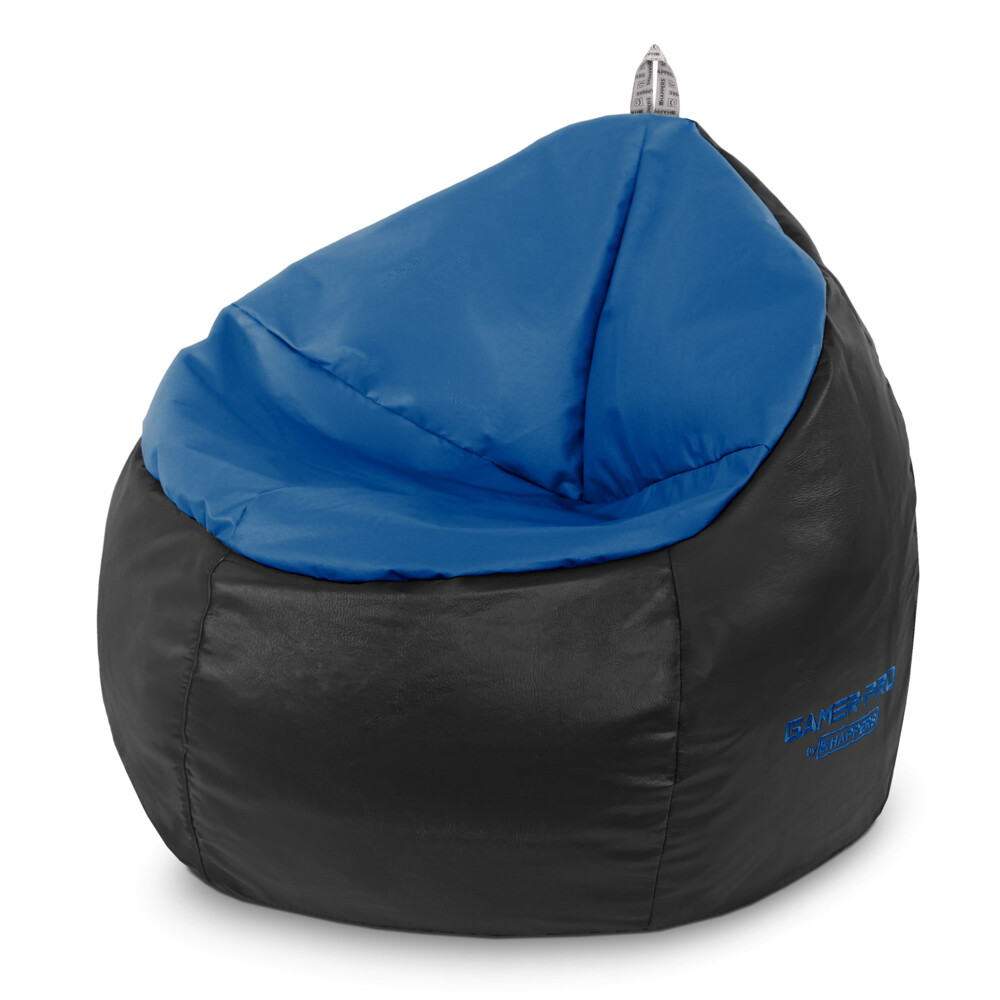 Pouf Gaming PRO similpelle Blu. Ideale per giocare con la tua Playstation,  Xbox, Wii.