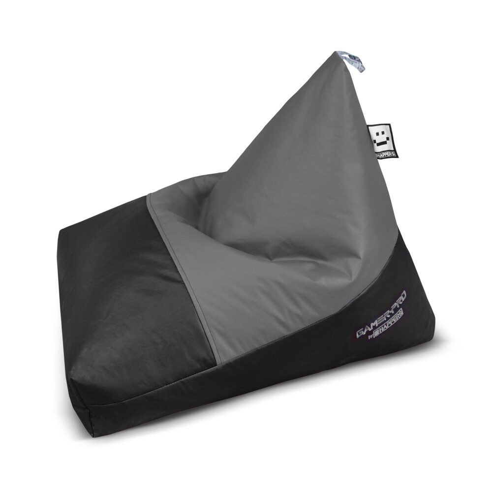 Pouf Gaming Piramide in Similpelle Grigio ()