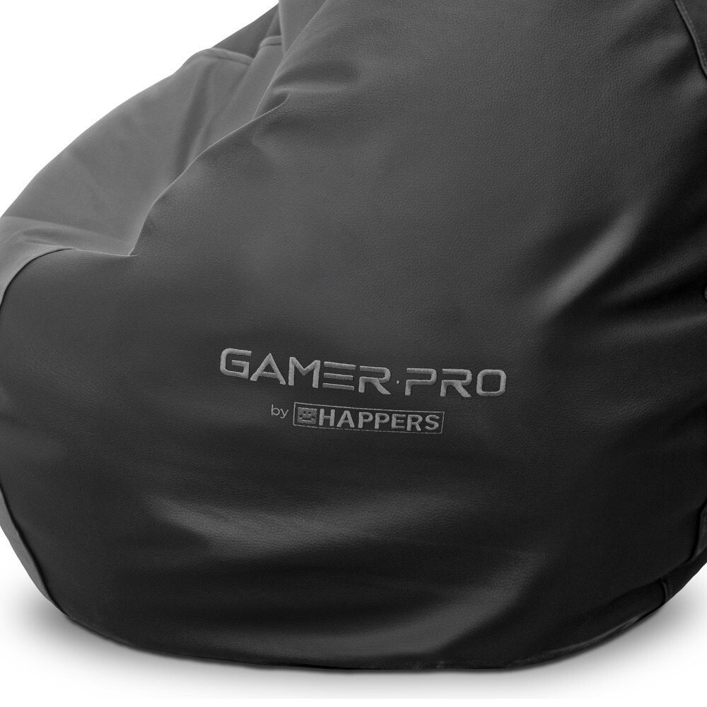 Pouf Gaming PRO in Similpelle Grigio XXL. Ideale per giocare con la tua Playstation, Xbox, Wii. (5)